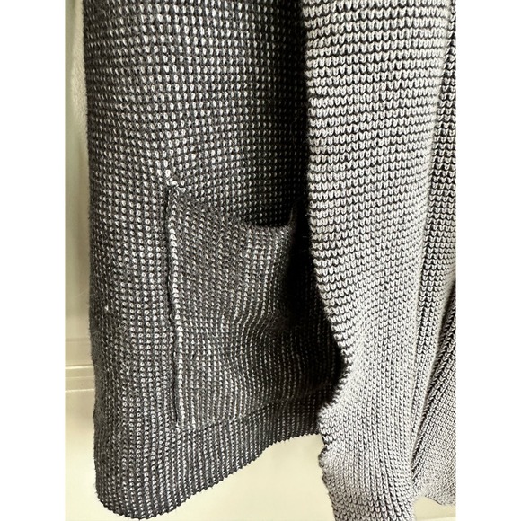 Margaret O’Leary Waffle Knit Gray Cardigan Jacket Sz. XS - Picture 3 of 7